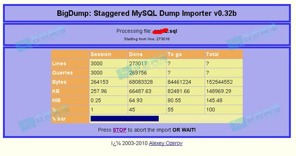 點(diǎn)擊Start Import