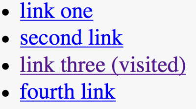 網(wǎng)頁設(shè)計過程中需要注意的12個常見問題 3、讓已訪問的鏈接顯示為別的色彩